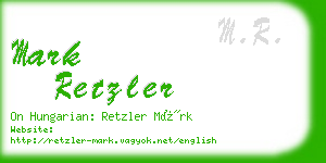 mark retzler business card